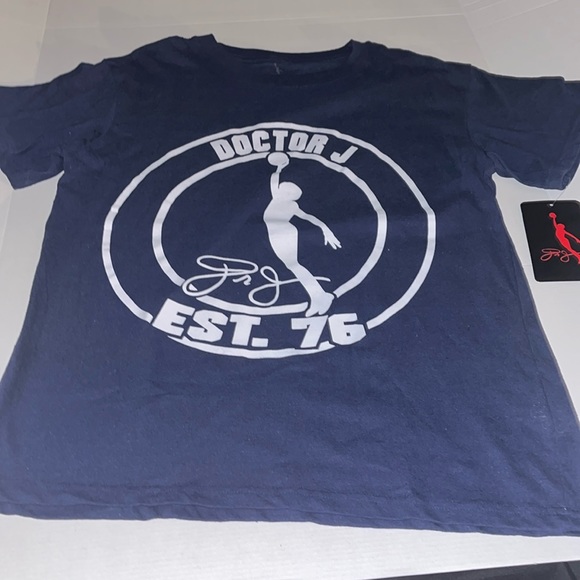 Blue/White Doctor J Est. ‘76  Tee - Size M - Picture 3 of 5